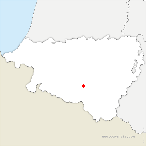 carte de localisation de Arette