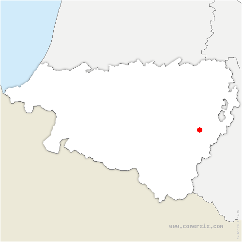 carte de localisation de Arros-de-Nay