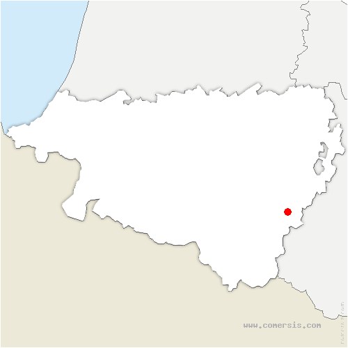 carte de localisation de Arthez-d'Asson