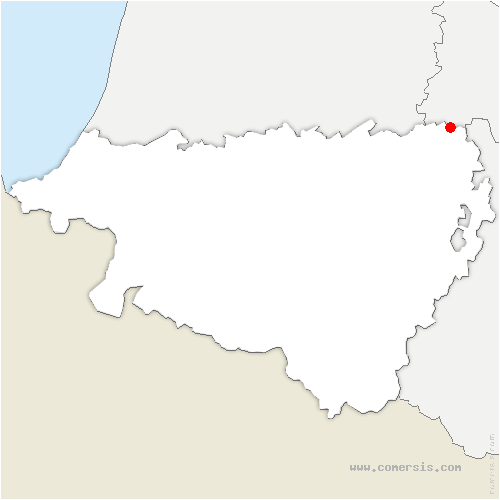 carte de localisation de Aubous