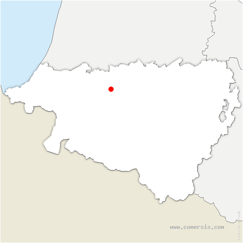 carte de localisation d'Autevielle-Saint-Martin-Bideren