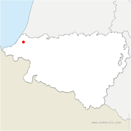 carte de localisation de Bassussarry