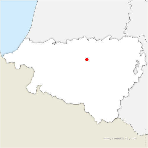 carte de localisation de Bastanès