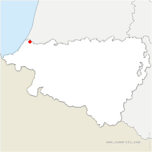 carte de localisation de Bayonne