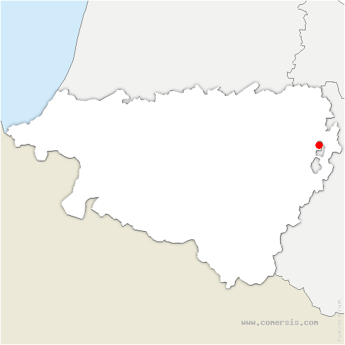 carte de localisation de Bédeille
