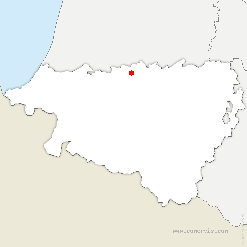 carte de localisation de Bérenx