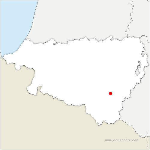 carte de localisation de Bielle
