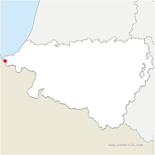 carte de localisation de Biriatou