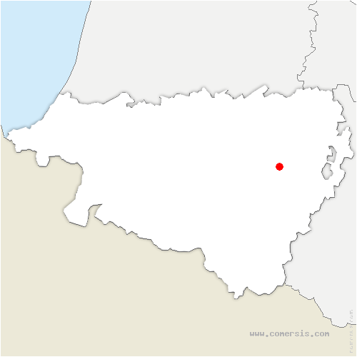 carte de localisation de Bizanos