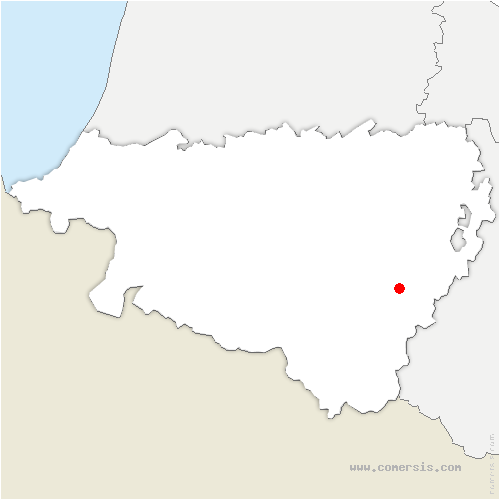 carte de localisation de Bruges-Capbis-Mifaget