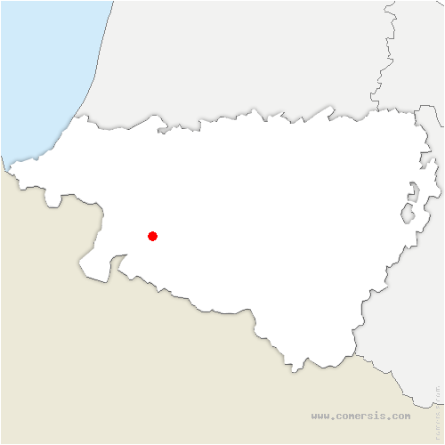 carte de localisation de Bussunarits-Sarrasquette