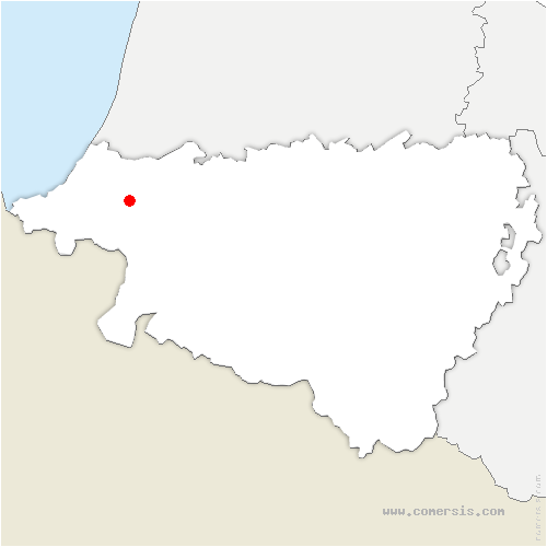 carte de localisation de Cambo-les-Bains