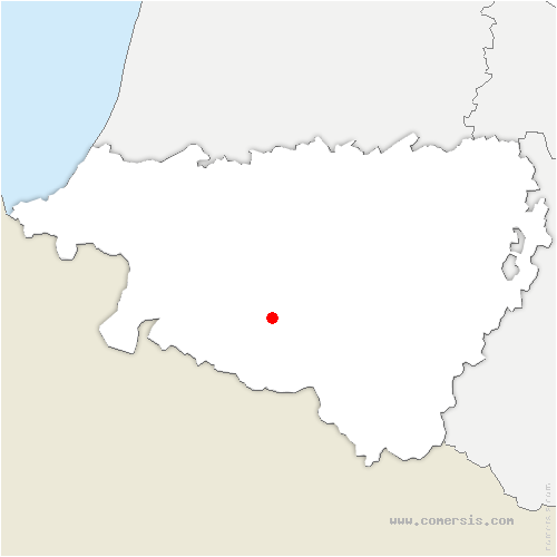 carte de localisation de Camou-Cihigue