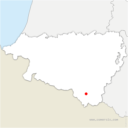 carte de localisation de Cette-Eygun