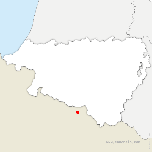 carte de localisation de Doazit