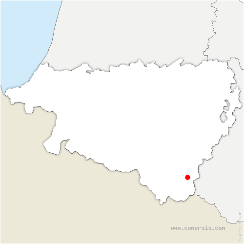 carte de localisation de Eaux-Bonnes