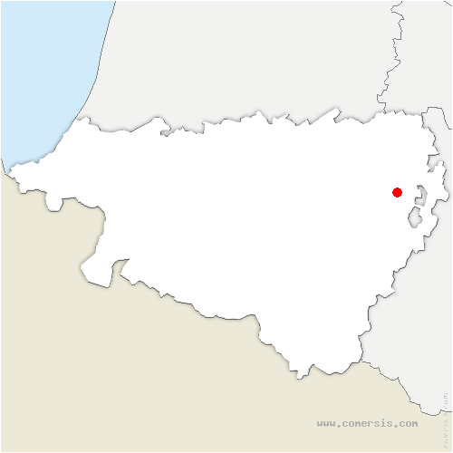 carte de localisation de Gabaston