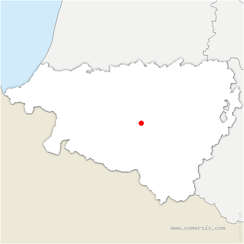 carte de localisation de Geüs-d'Oloron
