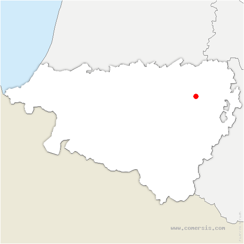 carte de localisation de Montardon