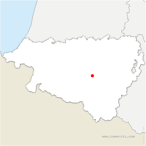 carte de localisation d'Oloron-Sainte-Marie