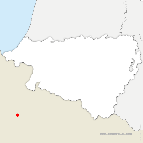 carte de localisation de Saint-André-de-Seignanx