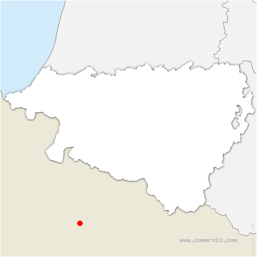 carte de localisation de Saint-Cricq-du-Gave