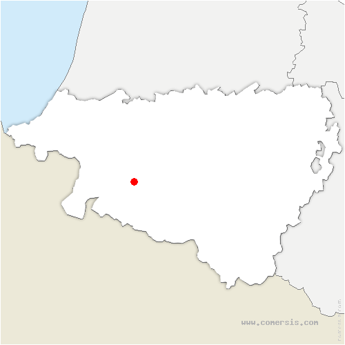 carte de localisation de Saint-Just-Ibarre