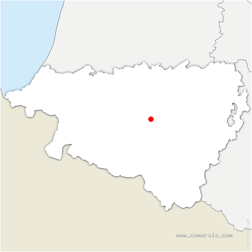 carte de localisation de Saucède