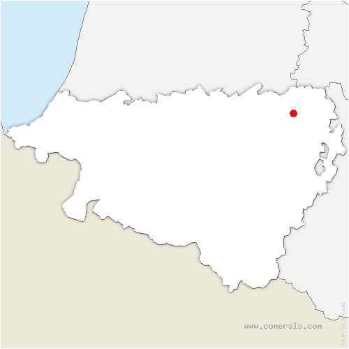 carte de localisation de Sévignacq