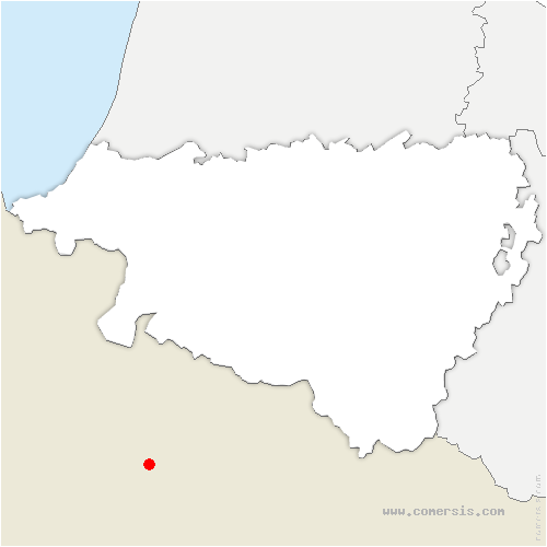carte de localisation de Sorde-l'Abbaye