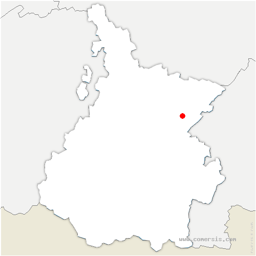 carte de localisation d'Aignes