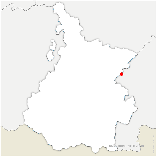 carte de localisation d'Arné