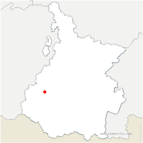 carte de localisation d'Arras-en-Lavedan