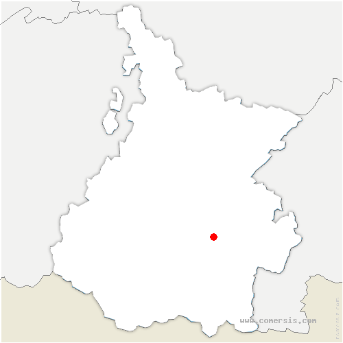 carte de localisation de Aspin-Aure