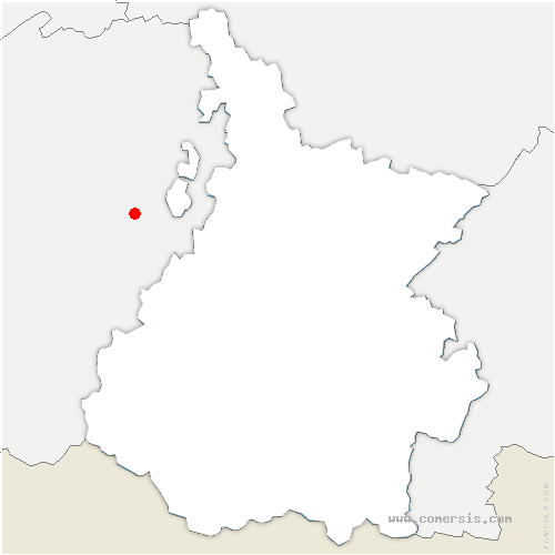 carte de localisation d'Avéron-Bergelle
