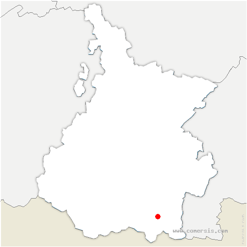 carte de localisation de Azet