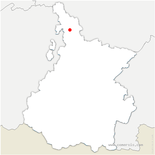 carte de localisation de Bellegarde-Sainte-Marie