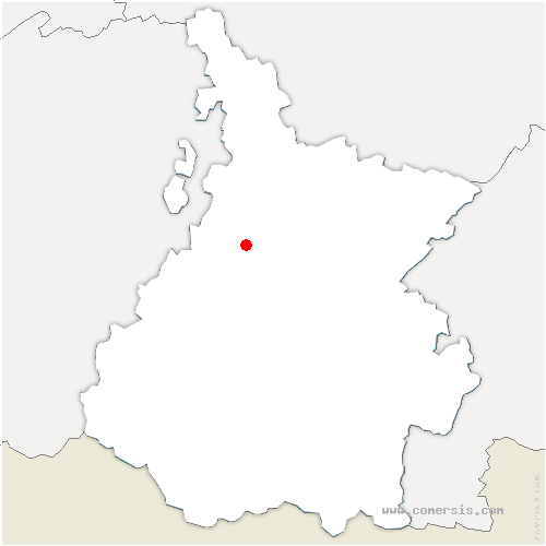 carte de localisation de Bérat