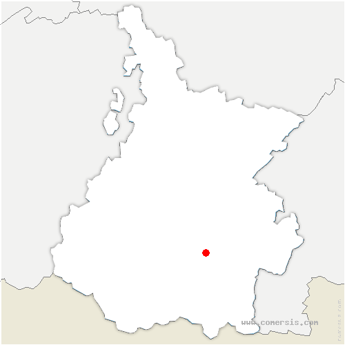 carte de localisation de Bézues-Bajon