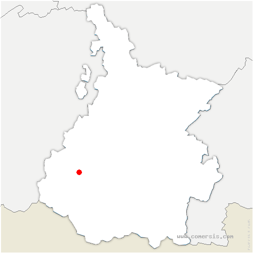 carte de localisation de Blousson-Sérian