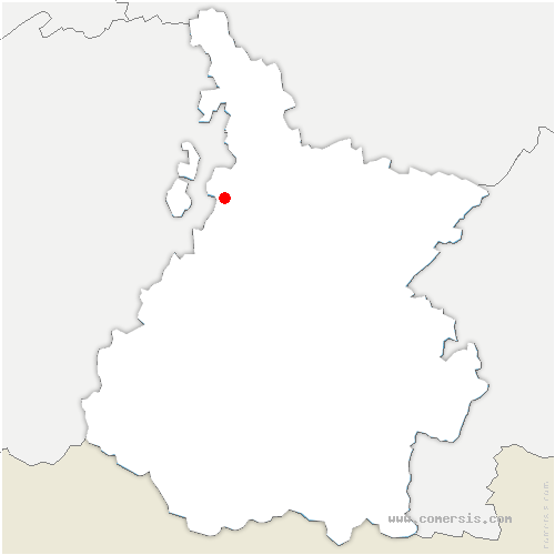 carte de localisation de Bordères-sur-l'Échez