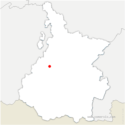 carte de localisation de Bourréac