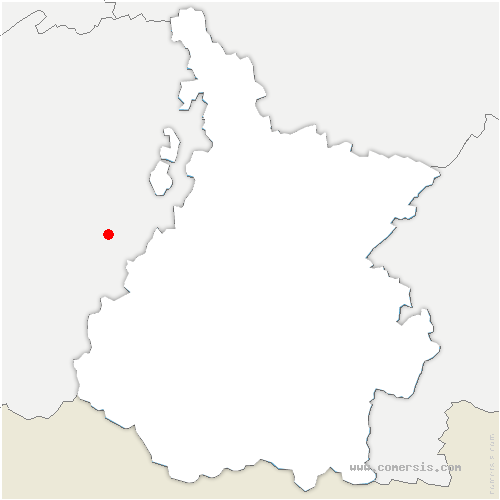 carte de localisation de Bouzon-Gellenave