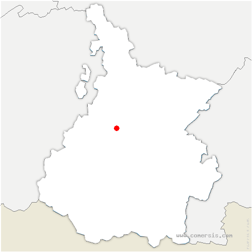 carte de localisation du Brouilh-Monbert