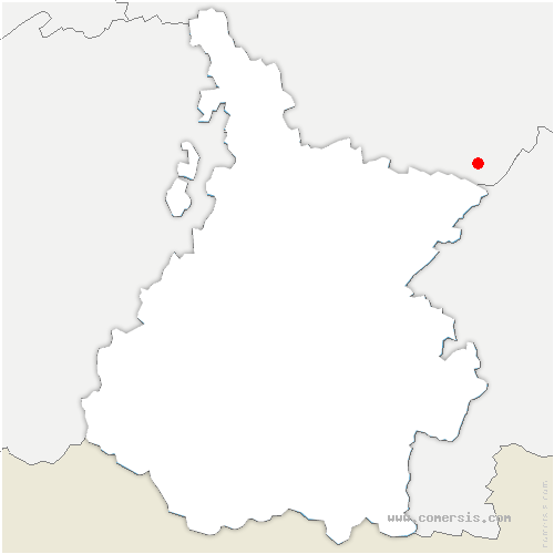 carte de localisation de Burosse-Mendousse