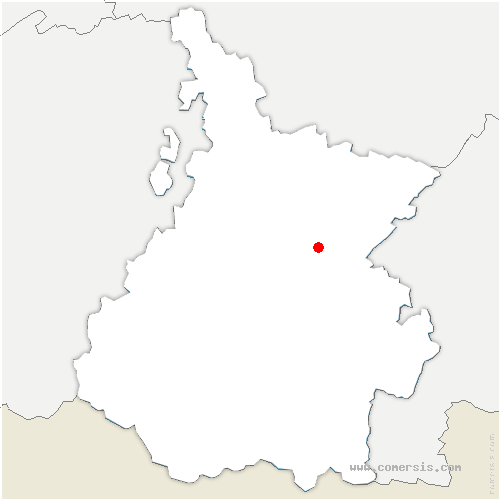 carte de localisation de Caharet