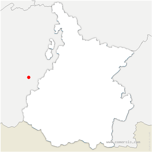 carte de localisation de Cahuzac-sur-Adour