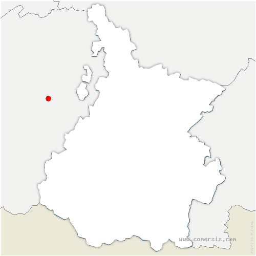 carte de localisation de la Cassaigne