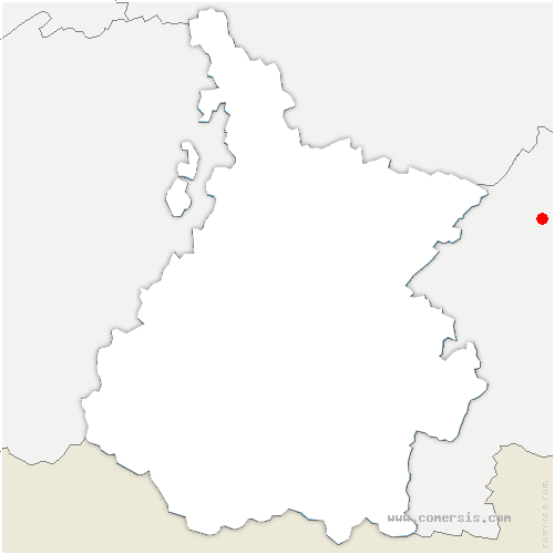 carte de localisation de Casteide-Doat