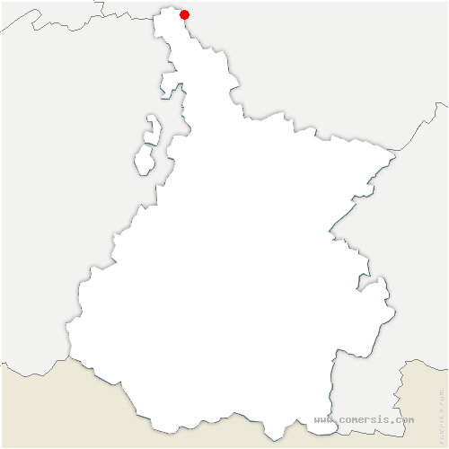 carte de localisation de Castelnau-Rivière-Basse